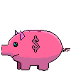 Розовая свинка